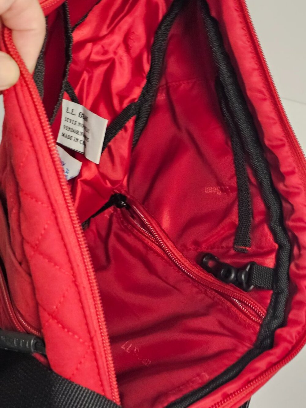 L.L. Bean x Ameribag Healthy Back Sling Bag Quilted Utility Travel - Picture 9 of 11
